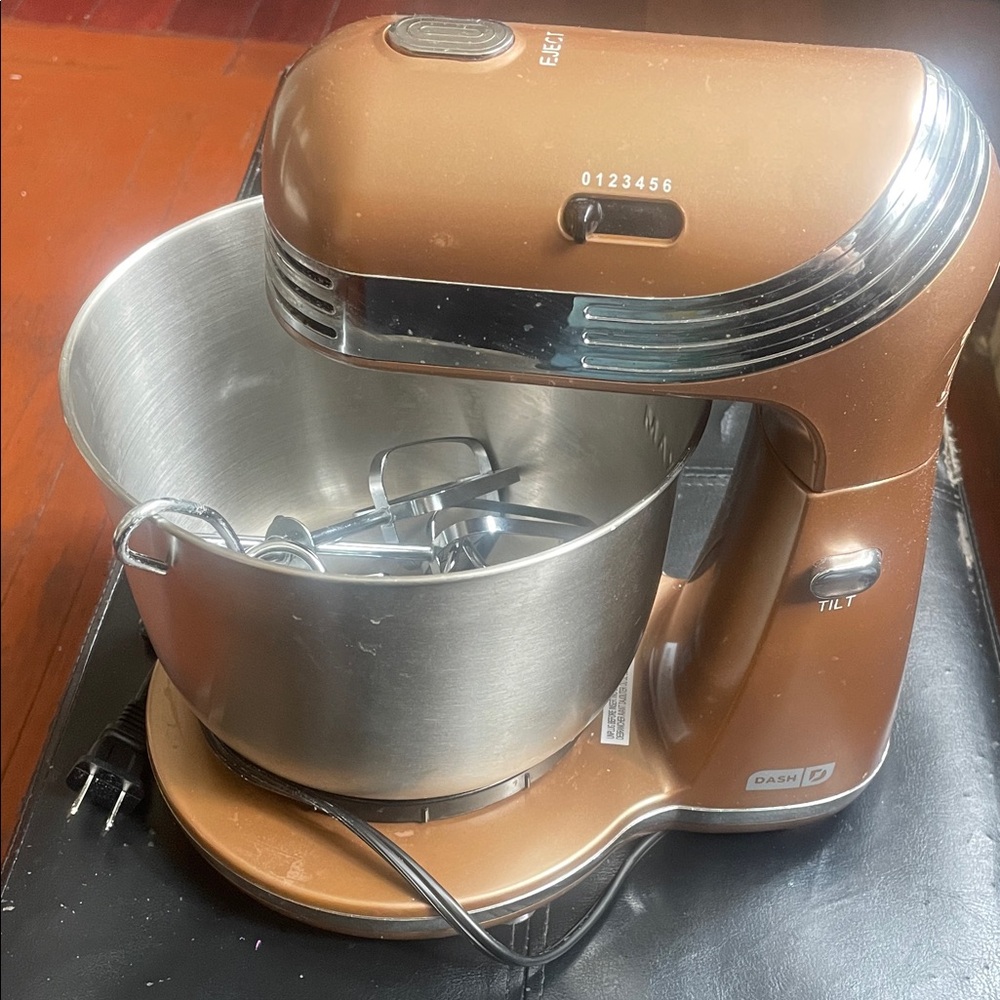 Ash Copper Hand/Stand Mixer with Stainless Steel Bowl
